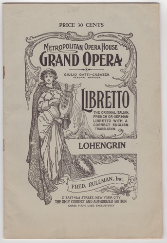 Lohengrin circa 1910-20s